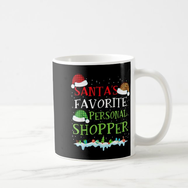 Santa's Favorite Shopper Fun Christmas Consultant  Kaffeetasse (Rechts)