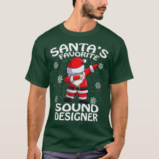 Santas Favorite Sound Designer Weihnachten T-Shirt