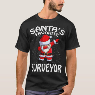 Santas Favorite Surveyor Weihnachten T-Shirt