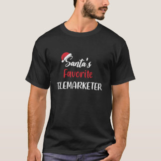 Santas Favorite Telemarketer Weihnachtsgeschenk T-Shirt