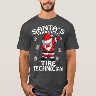 Santas Favorite Tire Techniker Weihnachten T-Shirt