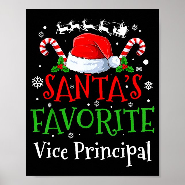 Santa's Favorite Vice Principal Christmas Party  Poster (Vorne)