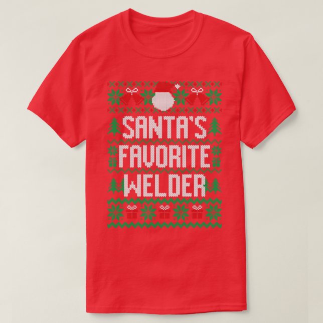 Santas Favorite Welder T-Shirt (Design vorne)