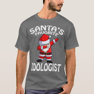 Santas Favorite Zoologe Weihnachten T-Shirt
