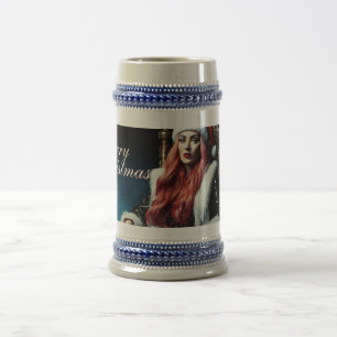 Santas heißeste Schwester - Frohe Weihnachten 0312 Bierglas
