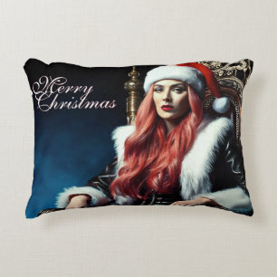 Santas heißeste Schwester - Frohe Weihnachten 0312 Dekokissen