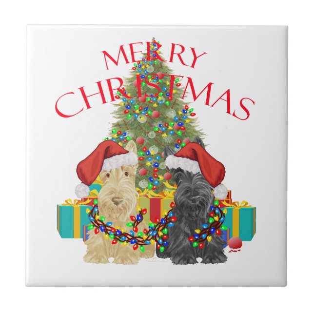 Santa's Helfer Fliese (Vorderseite)