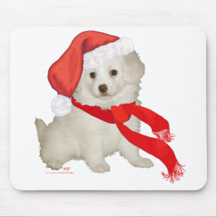 Santas Helfer-Hündchen Poodle / Bichon Mischling Mousepad