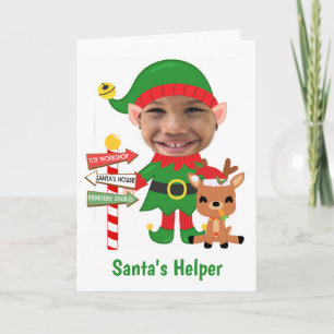 Santas Helper Niedliches Foto Weihnachten