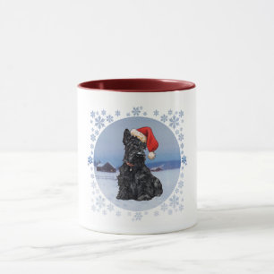 Santa's Helper Scottish Terrier Tasse