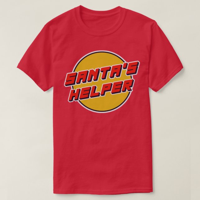 Santas Helper Weihnachtsgeschenk T-Shirt (Design vorne)