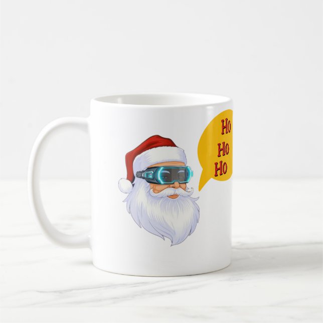 Santa's HO HO HO Merry Christmas Kaffeetasse (Links)