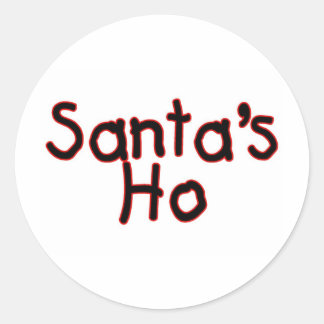 Santas Ho Runder Aufkleber