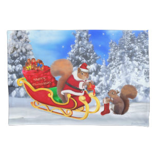 SANTA'S KLEINE HILFE & MERRY CHRISTMAS AUS SANTA KISSENBEZUG