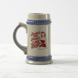 Santas kleiner Helfer Snarky Weihnachten Sarkastis Bierglas