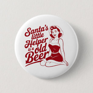 Santas kleiner Helfer Snarky Weihnachten Sarkastis Button