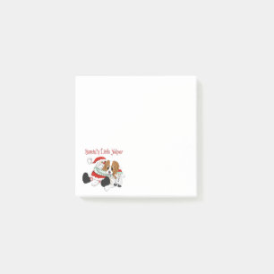 Santas kleiner Japper Cavalier King Charles  Post-it Klebezettel