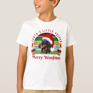 Santa's kleiner Jauler, Lustiger Dachshund Weihnac T-Shirt