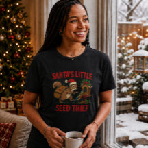 Santa's kleiner Samen-Dieb Lustiges Weihnachts-T-S
