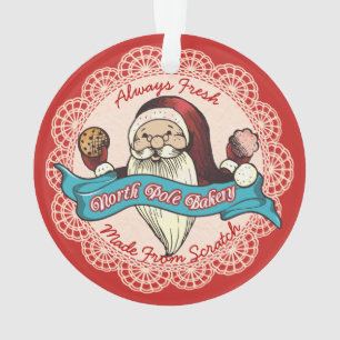 Santas Kochbäckerei Kulinarischer Weihnachtsschmuc Ornament