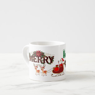 Santas lachendes Weihnachten Espressotasse