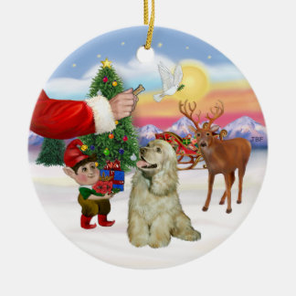 Santas Leckerei - Buff Cocker Spaniel Keramik Ornament