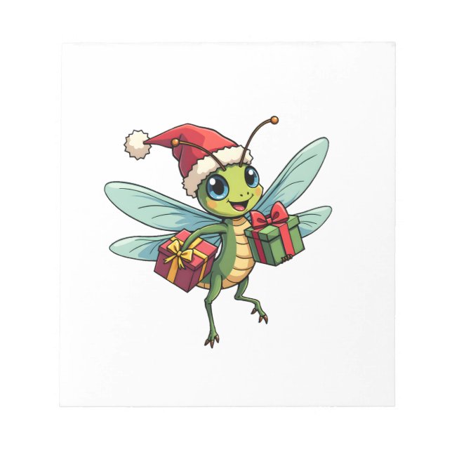 Santa's Libellenhelfer Notizblock (Vorderseite)