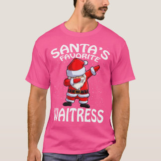 Santas Lieblings Bedienung Weihnachten T-Shirt