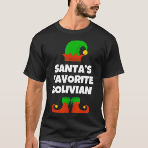 Santas Lieblings-Bolivianisches-Geschenk Lustiges T-Shirt