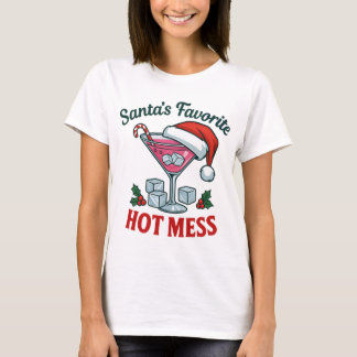 Santas Lieblings-chaotischer Glamour-Feiertag T-Shirt