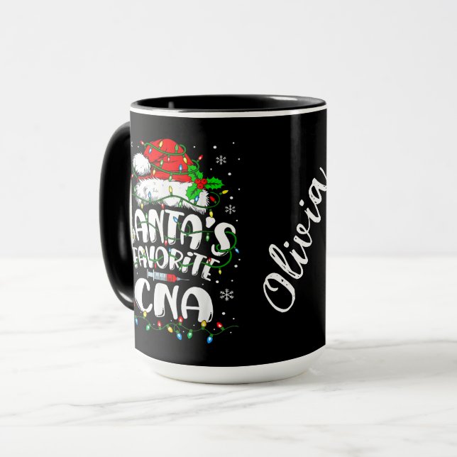 Santas Lieblings-CNA Tasse (Vorderseite Links)