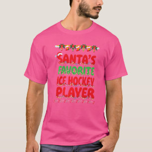 Santa's Lieblings-Eishockey Spieler X mas Idee Män T-Shirt