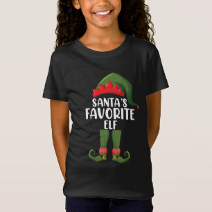 Santas Lieblings-Elf Passende Familien Weihnachten T-Shirt