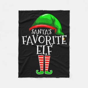 Santa's Lieblings-Elfen-Gruppen-Matching-Familien- Fleecedecke