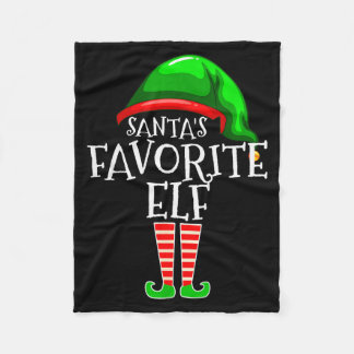Santa's Lieblings-Elfen-Gruppen-Matching-Familien- Fleecedecke