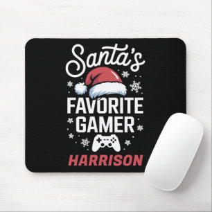 Santas Lieblings-Gamer-Personalisiertes Gaming-Wei Mousepad