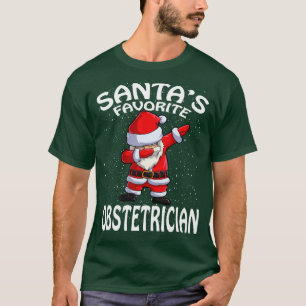 Santas Lieblings-Geburtshelfer Weihnachten T-Shirt