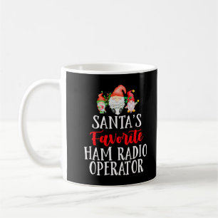 Santas Lieblings-Ham-Radio-Operator-Weihnachts-Gno Kaffeetasse