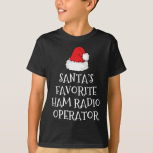 Santa's Lieblings-Ham-Radio-Operator-Weihnachtsmüt T-Shirt