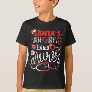 Santas Lieblings-Hämo-Krankenschwester Weihnachtsl T-Shirt