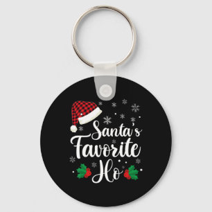 Santas Lieblings-Ho Naughty Weihnachten Erwachsene Schlüsselanhänger
