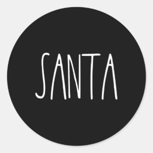 Santas Lieblings-Ho Santa für Männer Paare Weihnac Runder Aufkleber