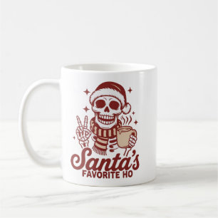 Santas Lieblings-Ho-Skelett Snarky Weihnachten  Kaffeetasse