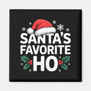 Santa's Lieblings-Ho-Tee Lustige Weihnachtsgrafik Magnet