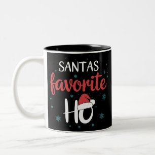 Santas Lieblings-Ho-Weihnachts-Passende Feiertage  Zweifarbige Tasse