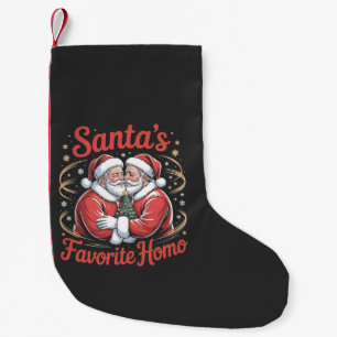 Santas Lieblings-Homo-LGBT-Stolz-Gay-Weihnachten Kleiner Weihnachtsstrumpf