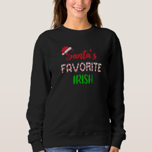 Santas Lieblings-Irische Weihnachten Xmas Schlafan Sweatshirt
