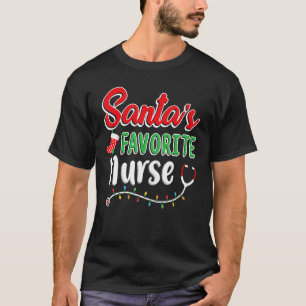 Santa's Lieblings-Krankenschwester Niedlich Merry T-Shirt