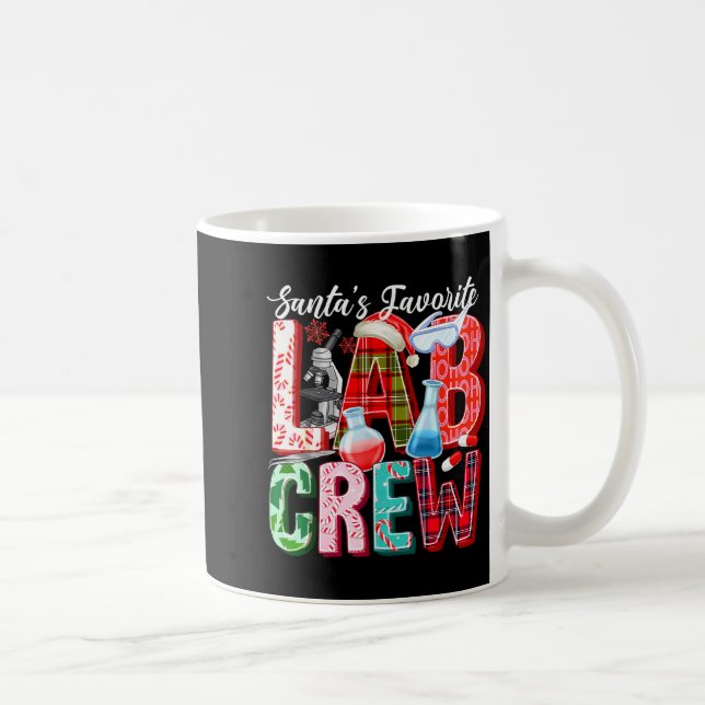Santas Lieblings-Laborteam Weihnachten Labor Techn Kaffeetasse (Rechts)