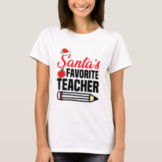 Santa's Lieblings-Lehrer T Shirt Weihnachten T-Shi